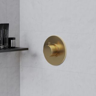 Встраиваемый дивертор Paini Cox 78PJ471 на три выхода матовое золото